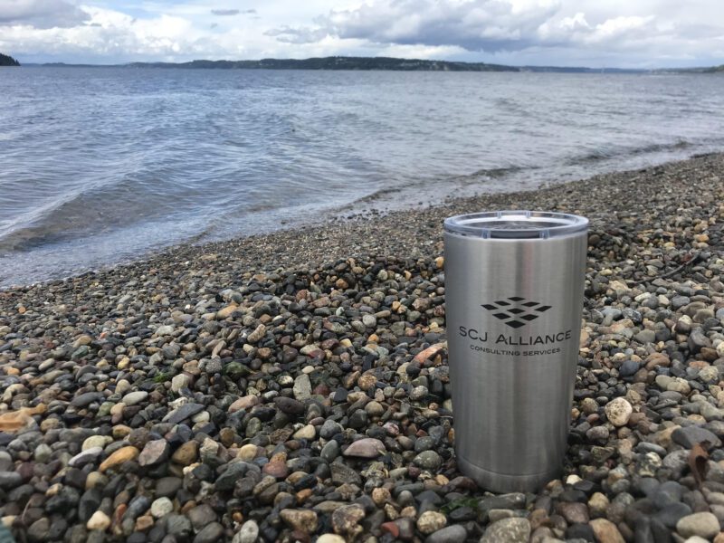 Along the Rocky Shores of Saltar's Point Beach in Steilacoom, WA